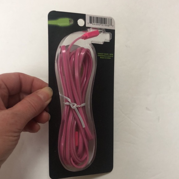 Glow In The Dark Pink Micro USB Charging Cord NWT - Picture 4 of 9